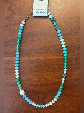 Cape Diablo natural stone beaded necklace